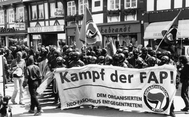 Antifa-Demo 90er-Jahre